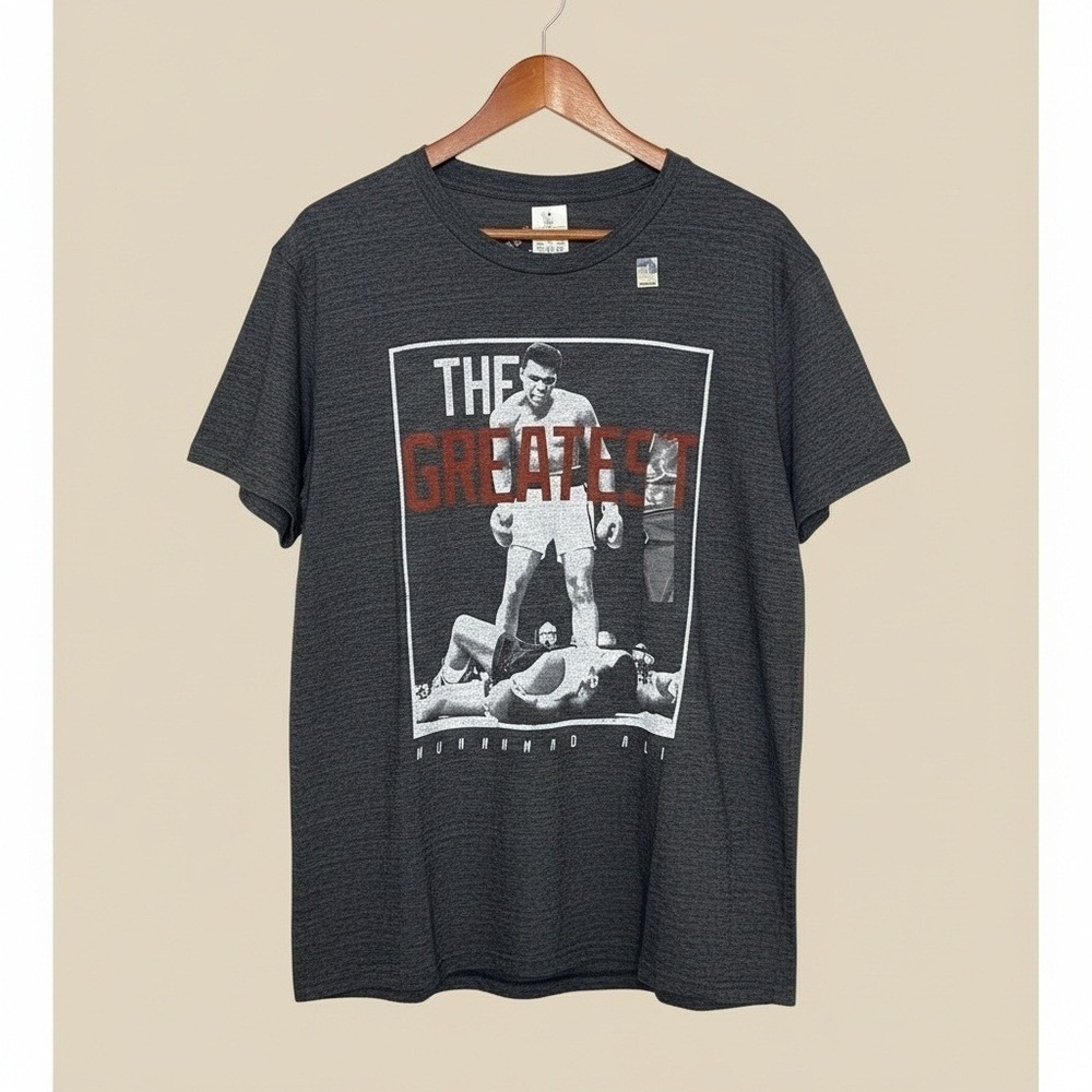 Muhammad Ali The Greatest T-Shirt Mens XL Gray Boxing‎ Legend Graphic Tee NWT